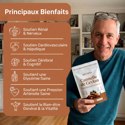 Cannelle de Ceylan — Équivalent 7 200 mg avec huile MCT