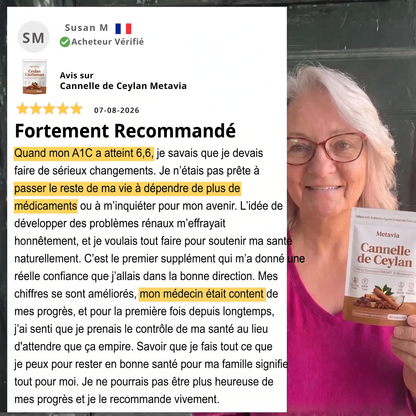 Cannelle de Ceylan — Équivalent 7 200 mg avec huile MCT